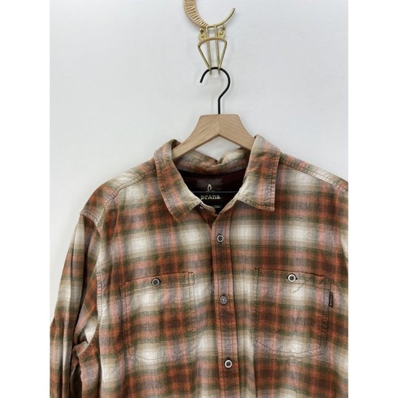 Prana Men's Long Sleeve Button-Down Shirt Size XL - Picture 2 of 5